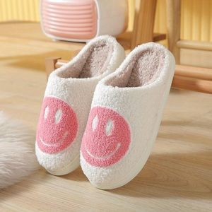 QLZ Smile Face Slippers Cozy Happy Face Slippers with Smile Face , Unisex